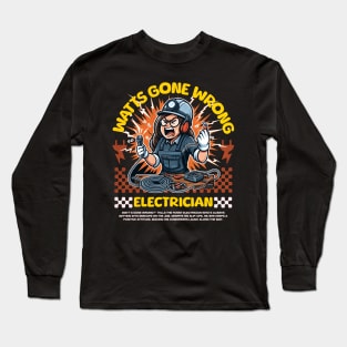 Funny Electrician Long Sleeve T-Shirt